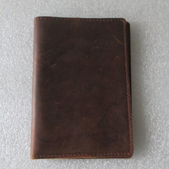 LEFT COAST DISTRESSED LEATHER PASSPORT COVER - Picture 2 of 13